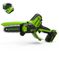 Цепная мини-пила Greenworks 24V G24MCS10 (10 см) аккумуляторная в Барнаула
